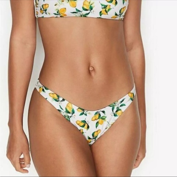 Victoria’s Secret White & Yellow Lemon Bombshell Bra Bikini - Picture 3 of 11